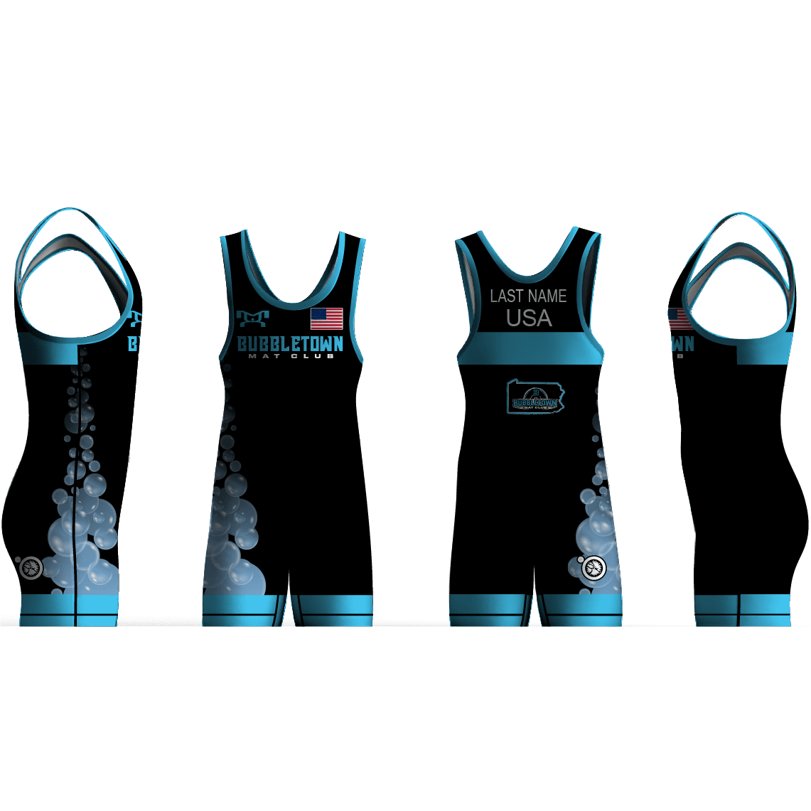 BUBBLETOWN MAT CLUB BLUE Men's Singlet 2026