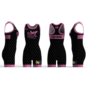 DOG POUND WRESTLING Custom Pink Women's Singlet
