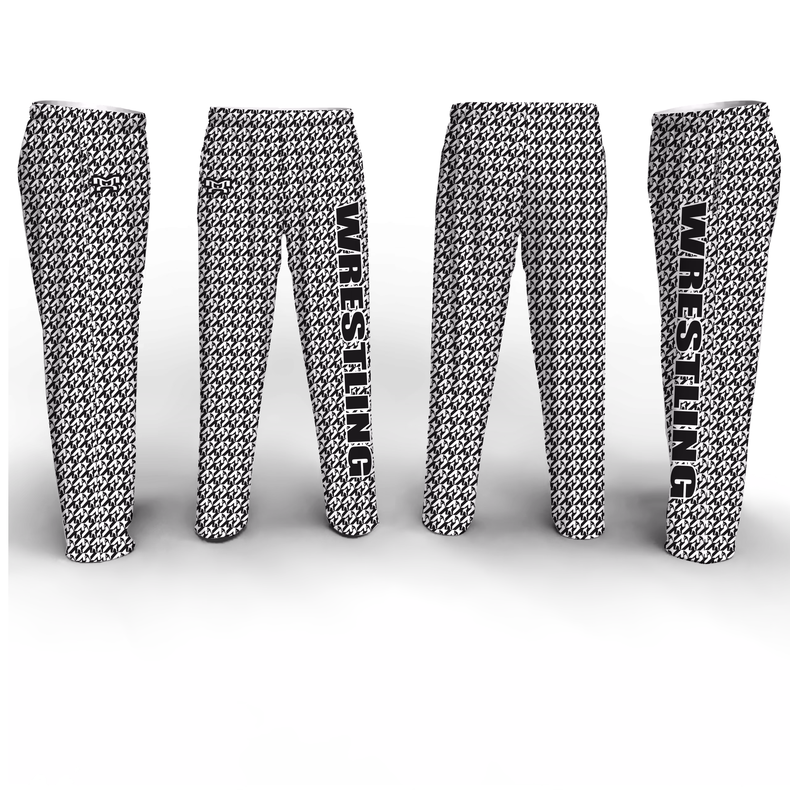 Black & White Houndstooth MyHOUSE Poly Fleece Pajama Pants - Image 3