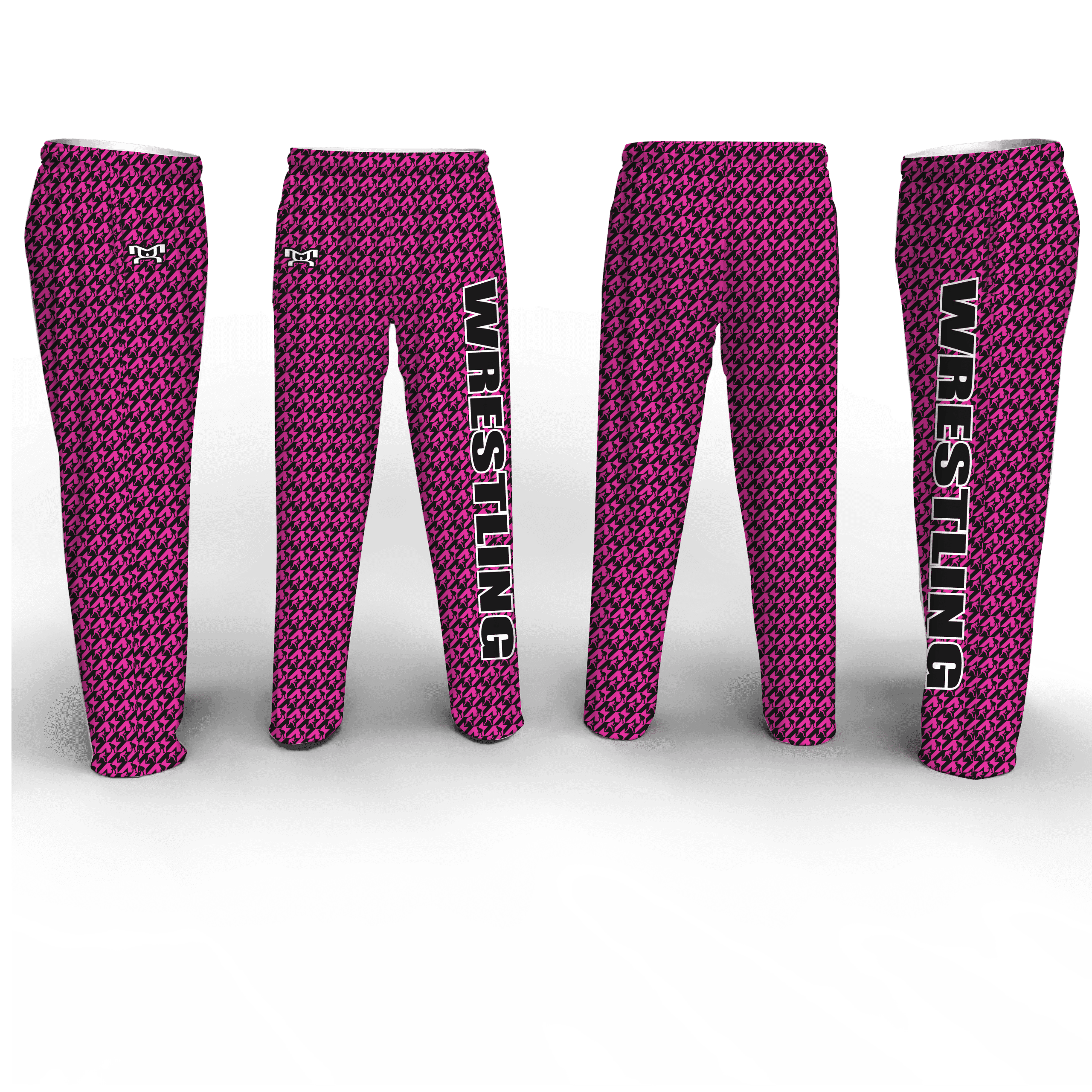 Girls Pink Houndstooth MyHOUSE Poly Fleece Pajama Pants - Image 3