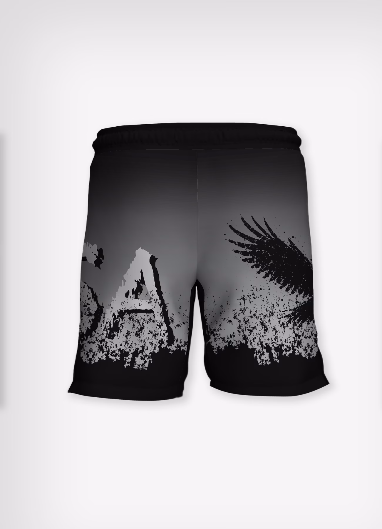 USA Grunge Eagle Men's 9" Fight Short - Image 2