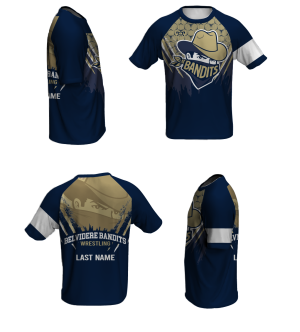 Belvidere Bandits Wrestling Loose Short Sleeve Dri-Fit
