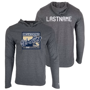 Belvidere Bandits Wrestling Custom Heat Press Long Sleeve Hoodie T-Shirt