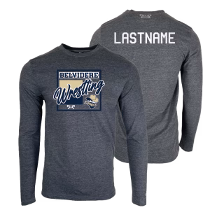 Belvidere Bandits Wrestling Custom Heat Press Long Sleeve T-Shirt