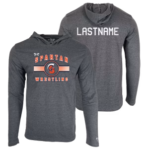 North Newton Wrestling Custom Heat Press Long Sleeve Hoodie T-Shirt