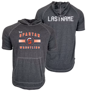North Newton Wrestling Custom Heat Press Short Sleeve Hoodie T-Shirt