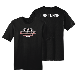 Rochester Middle School Black Custom Heat Press Short Sleeve T-Shirt