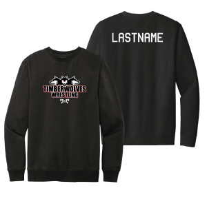 Rochester Middle School Black Heat Press Crewneck