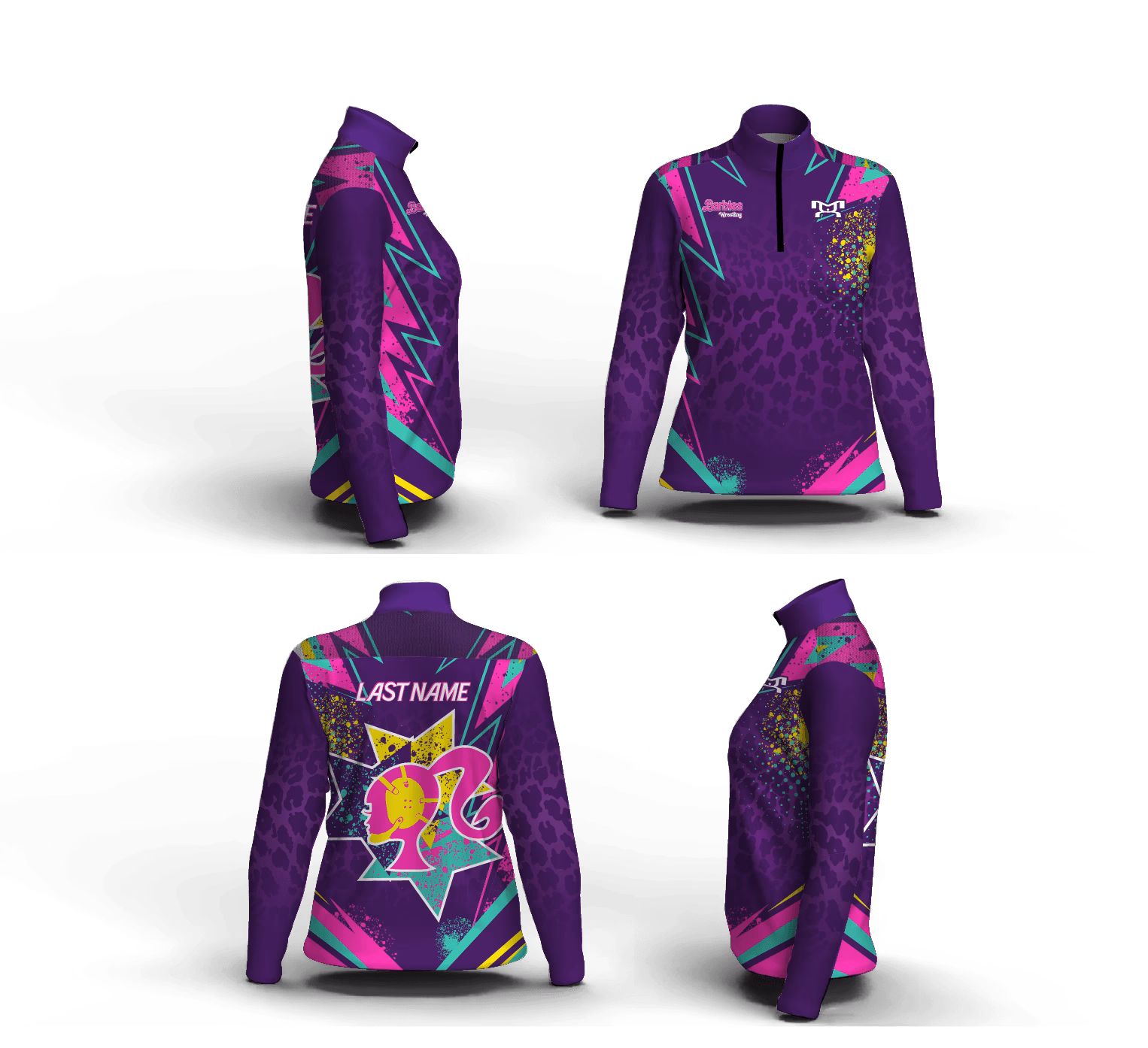 2026 Barbies Wrestling Women's Mid-Weight Quarter Zip