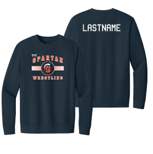 North Newton Wrestling Navy Heat Press Crewneck