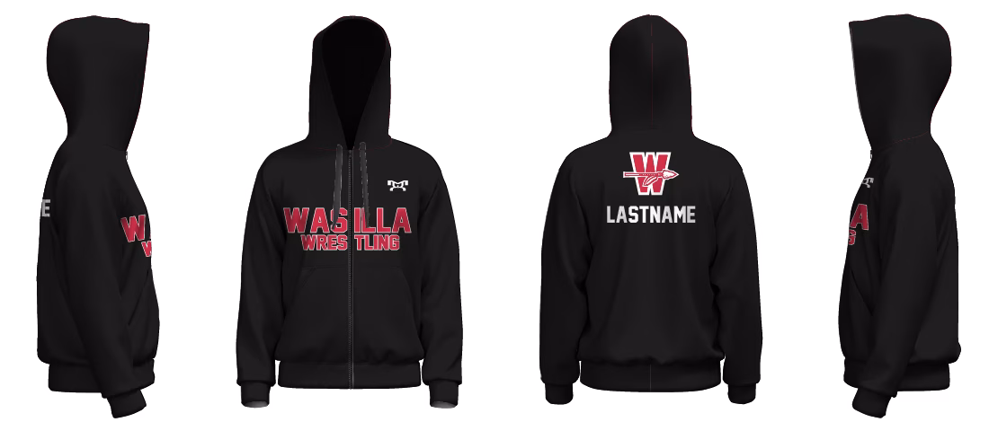 Wasilla High School Custom Full Zip Hoodie 2026