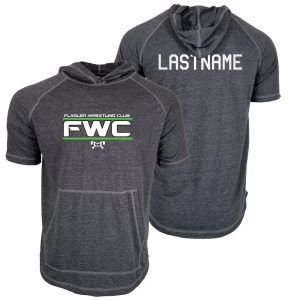 Flagler Wrestling Club Custom Heat Press Short Sleeve Hoodie T-Shirt