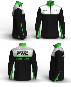 Flagler Wrestling Club Men's Mid-Weight Custom Quarter Zip