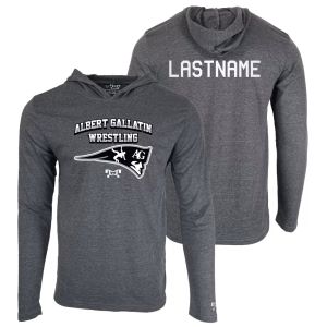 Albert Gallatin Youth Custom Heat Press Long Sleeve Hoodie T-Shirt