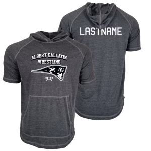 Albert Gallatin Youth Custom Heat Press Short Sleeve Hoodie T-Shirt