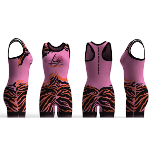 San Jacinto Wrestling Cheetah Women's Racerback Singlet