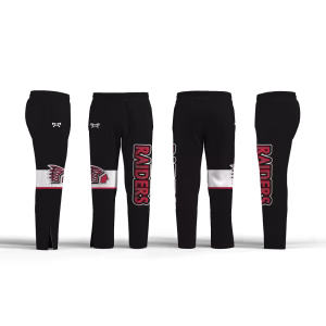 Waynesburg Central Wrestling Black with white band Athletic Pant (Tapered/Zipper)