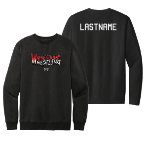 Waynesburg Central Wrestling Black  Heat Press Crewneck