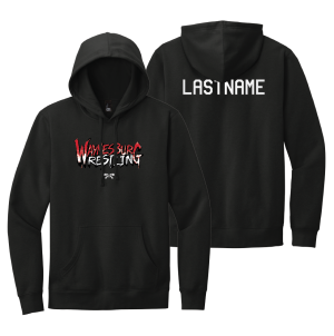Waynesburg Central Wrestling Black Color Select Heat Press Hoodie