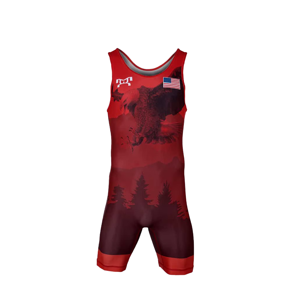 Men's Soaring Eagle Singlet - Red