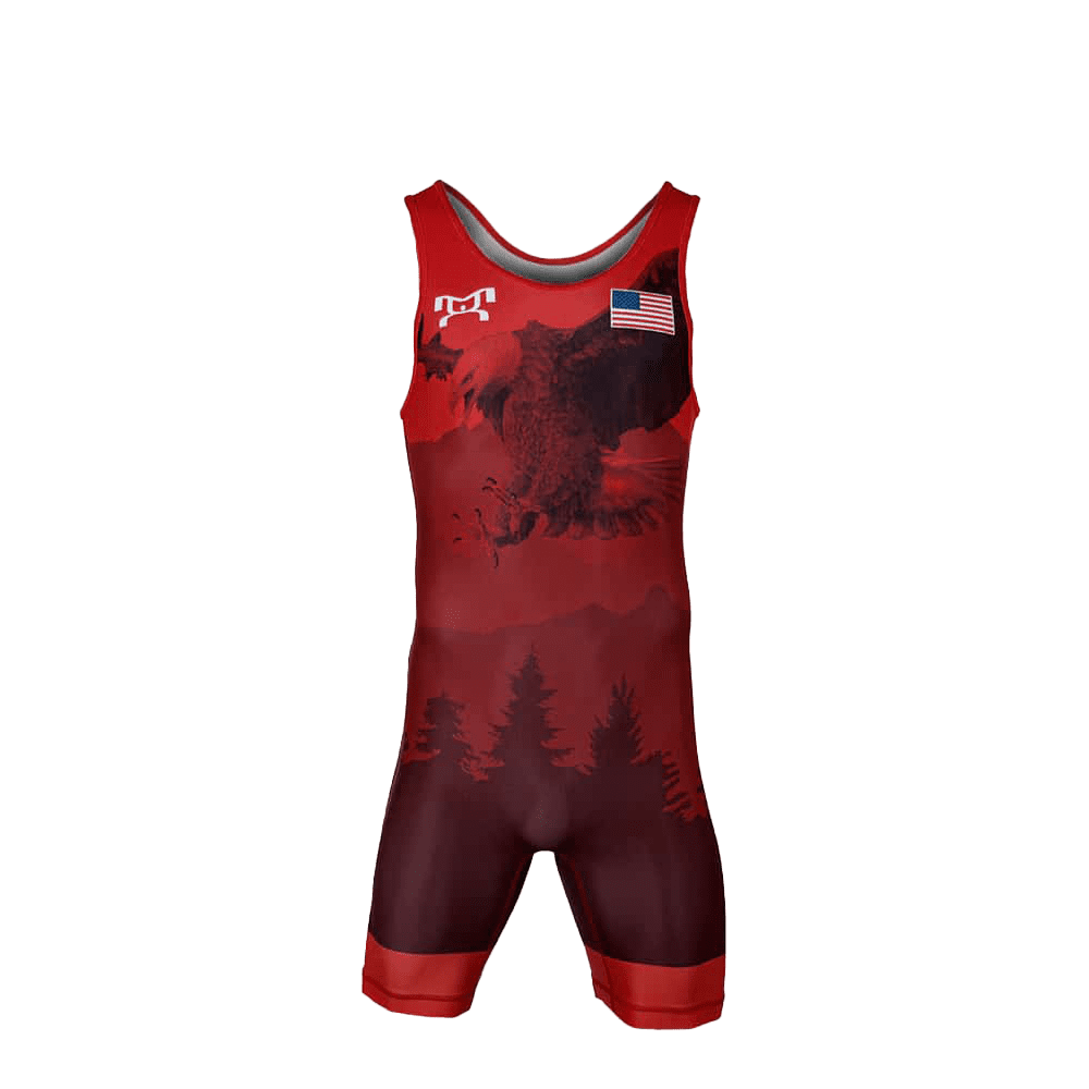 Men's Soaring Eagle Singlet - Red