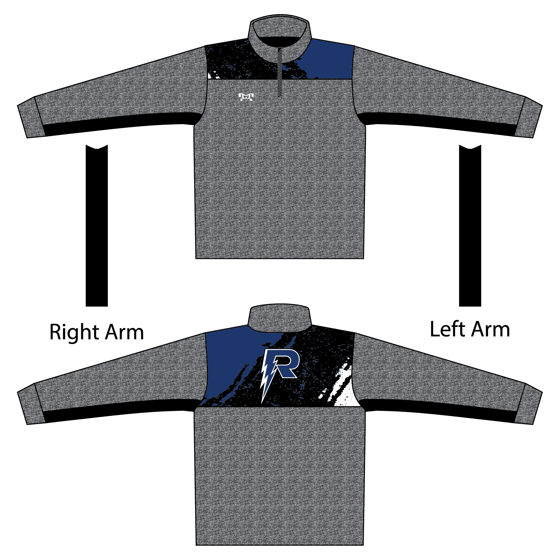 REEL Wrestling Club Custom Heathered Quarter Zip (Heathered fabric may vary in color & texture) 2025