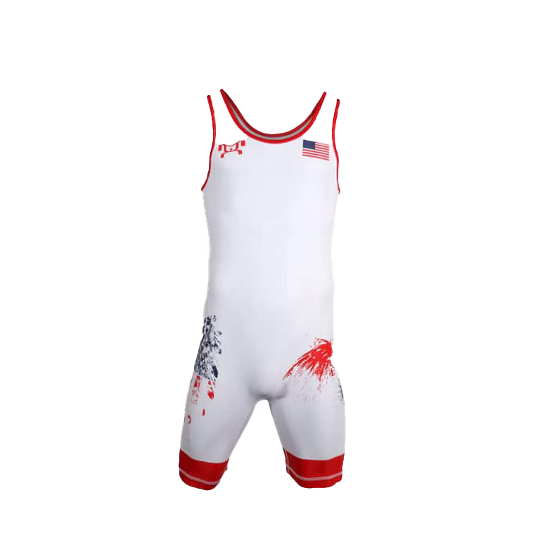 MyHouse USA Freestyle - White Singlet