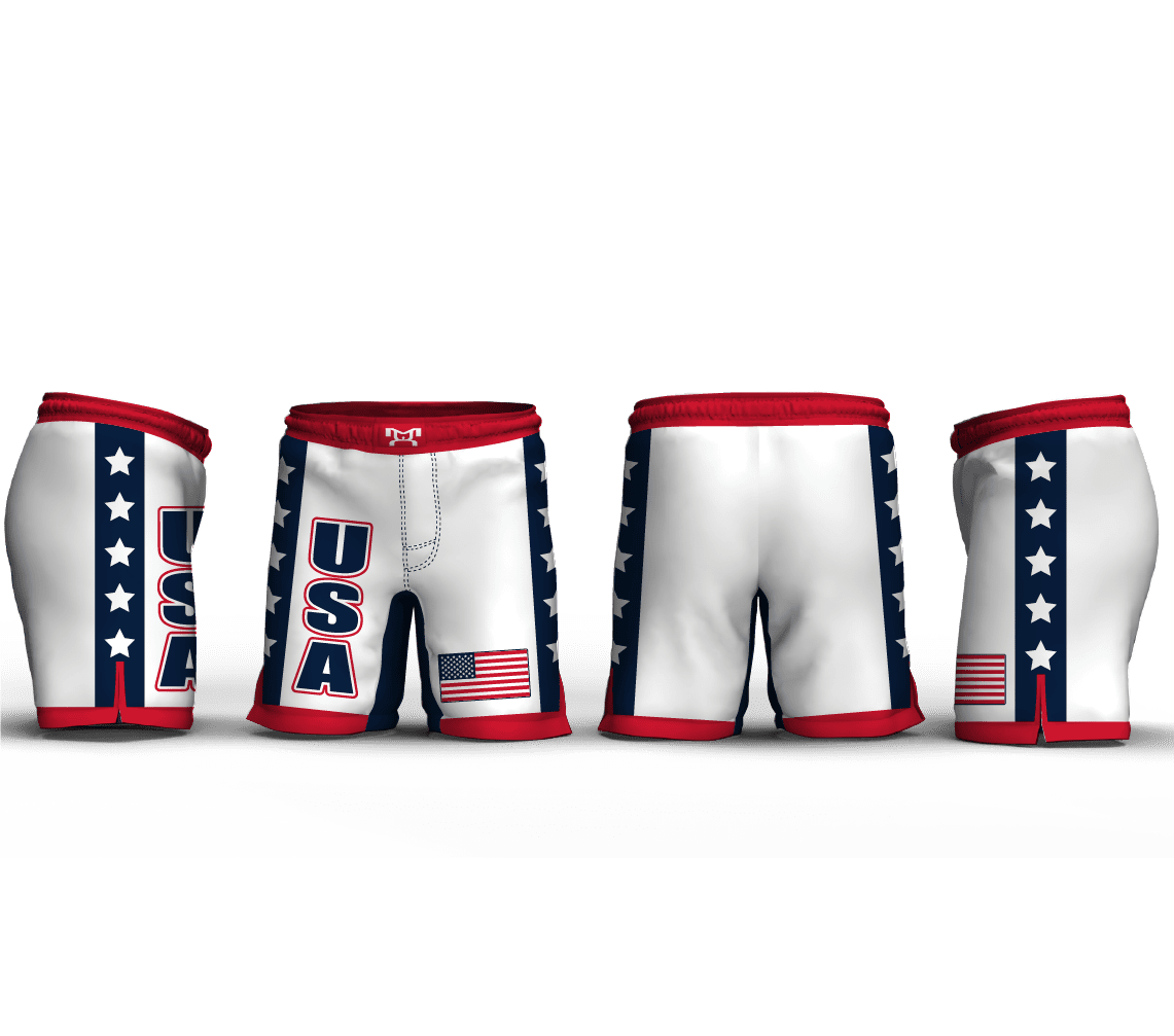 Blue Star USA Pride 9" Fight Short