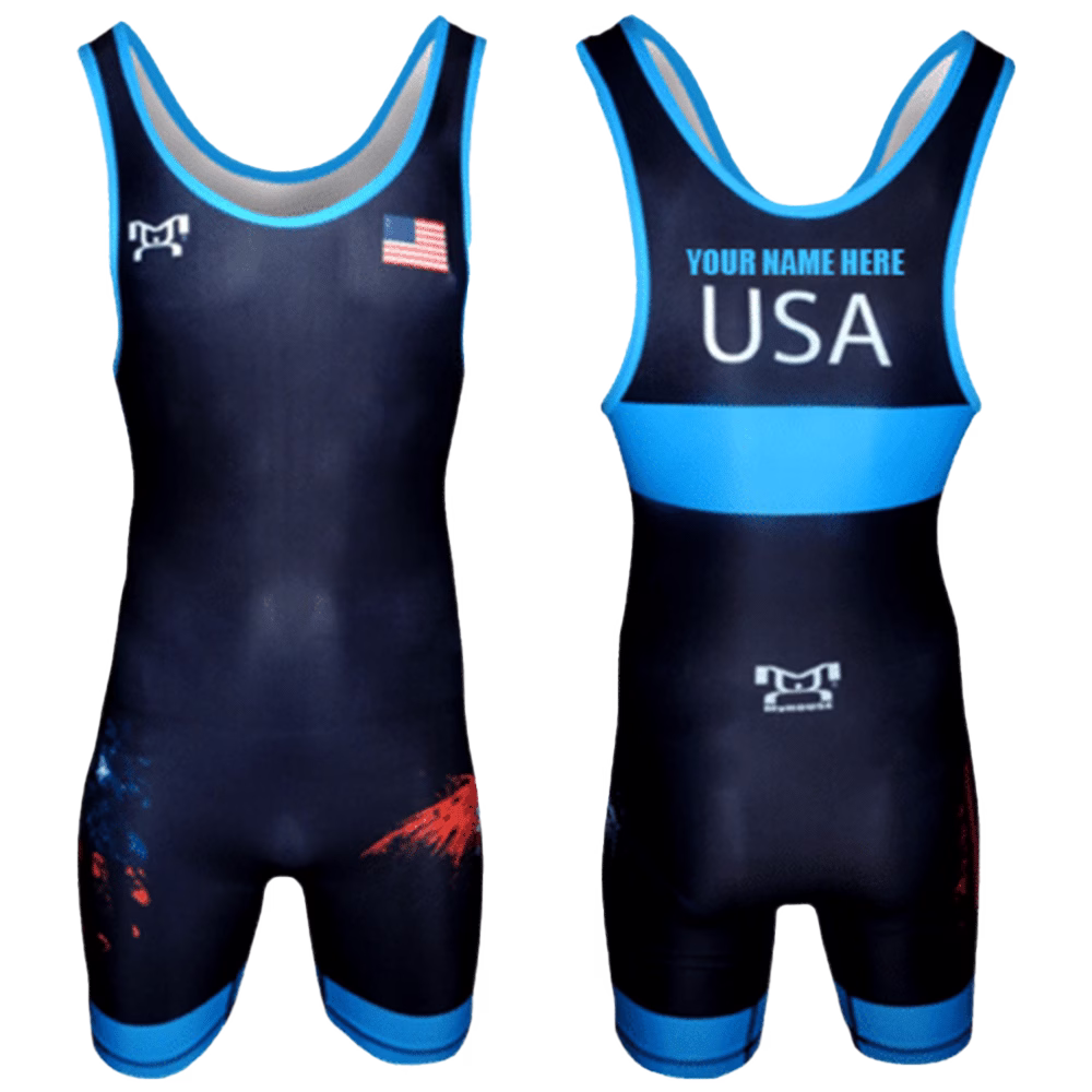 Pre-Order Customizable MyHouse USA Black Freestyle Singlet