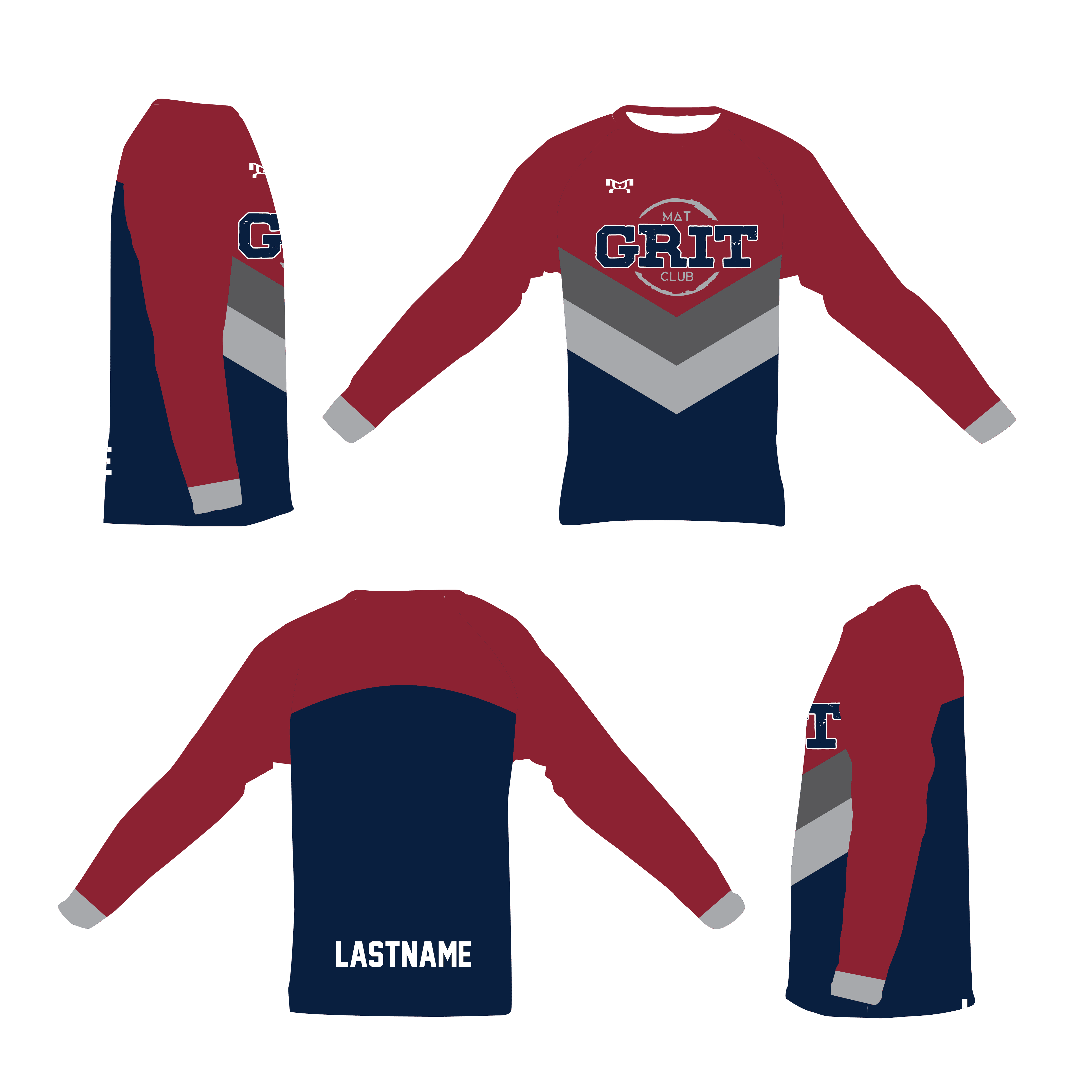 Grit Mat Club Sublimated Long Sleeve Dri-Fit T-Shirt 2024