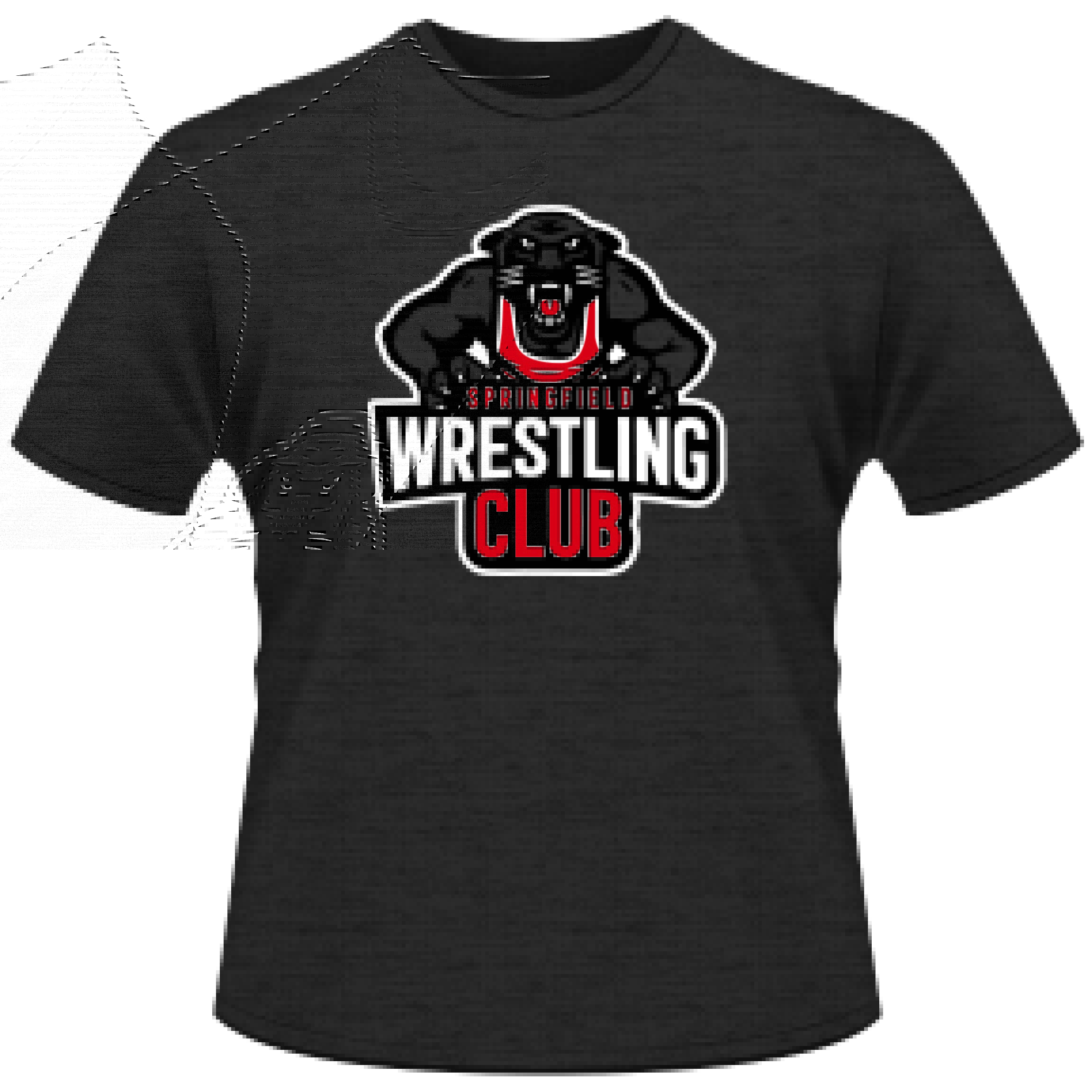 Springfield Wrestling Club Custom Black T-Shirt