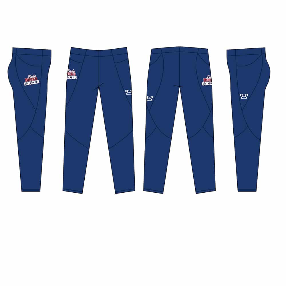 Dunmore HS Girl Soccer Blue Custom Full Length Women's Leggings W Pockets