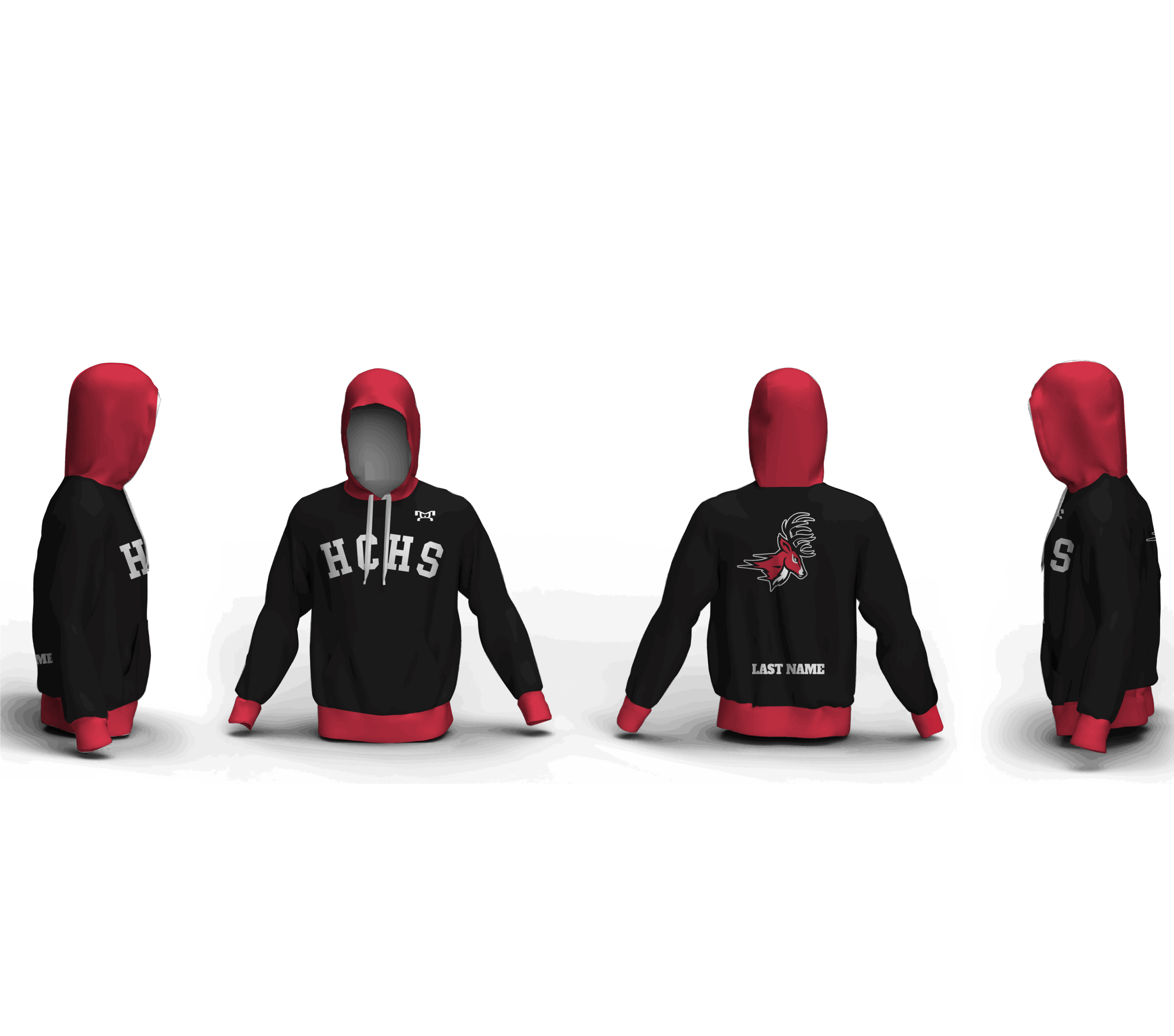 Bucks wrestling Sublimated Black Custom Hoodie