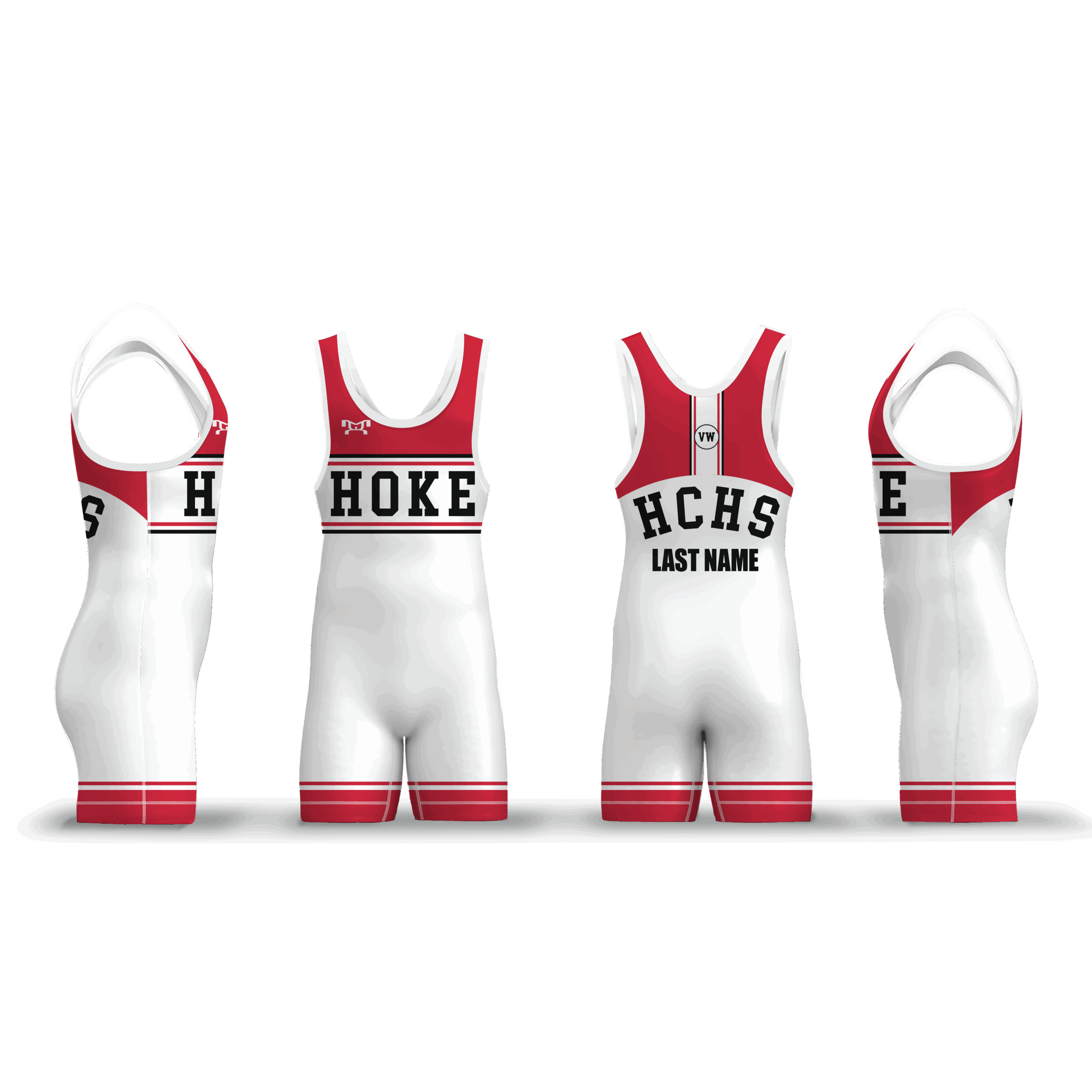Bucks wrestling Custom White Singlet