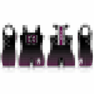 E3 WRESTLING Women'S RED Singlet