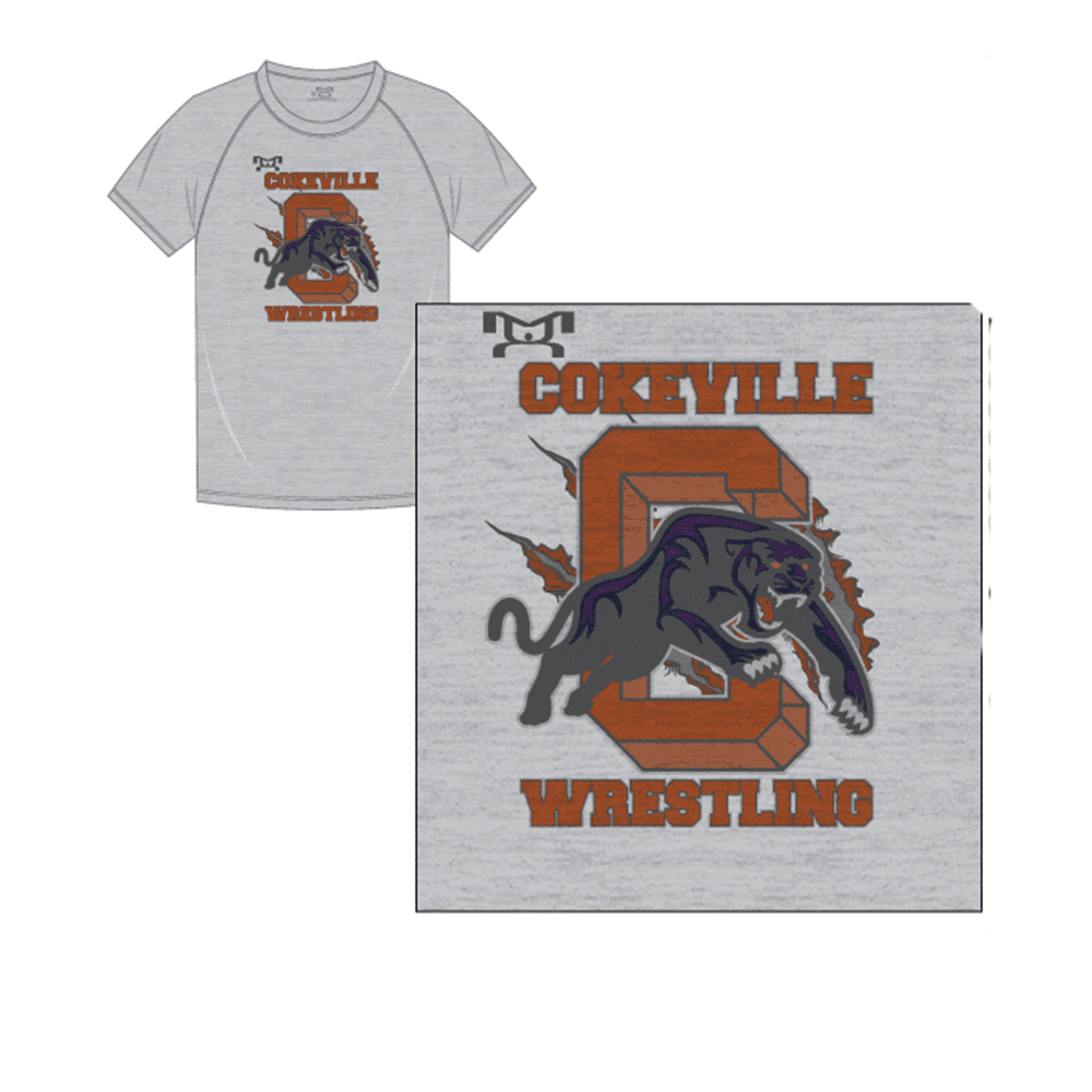 Cokeville Wrestling Sublimated Decal T-Shirt