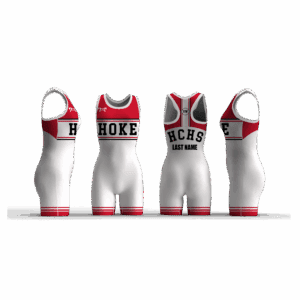 Bucks Wrestling Women's White Custom Singlet