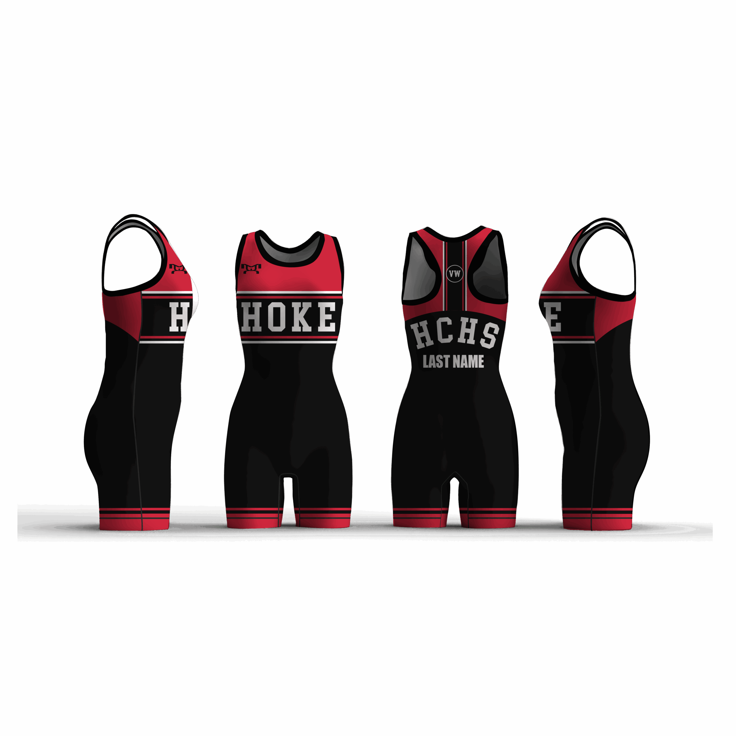 Bucks Wrestling Women's Black Custom Singlet