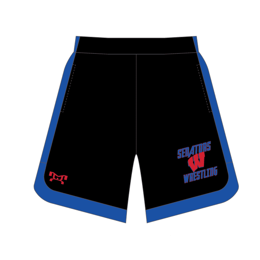 West Washington High School Custom Curve Sided Mesh Shorts