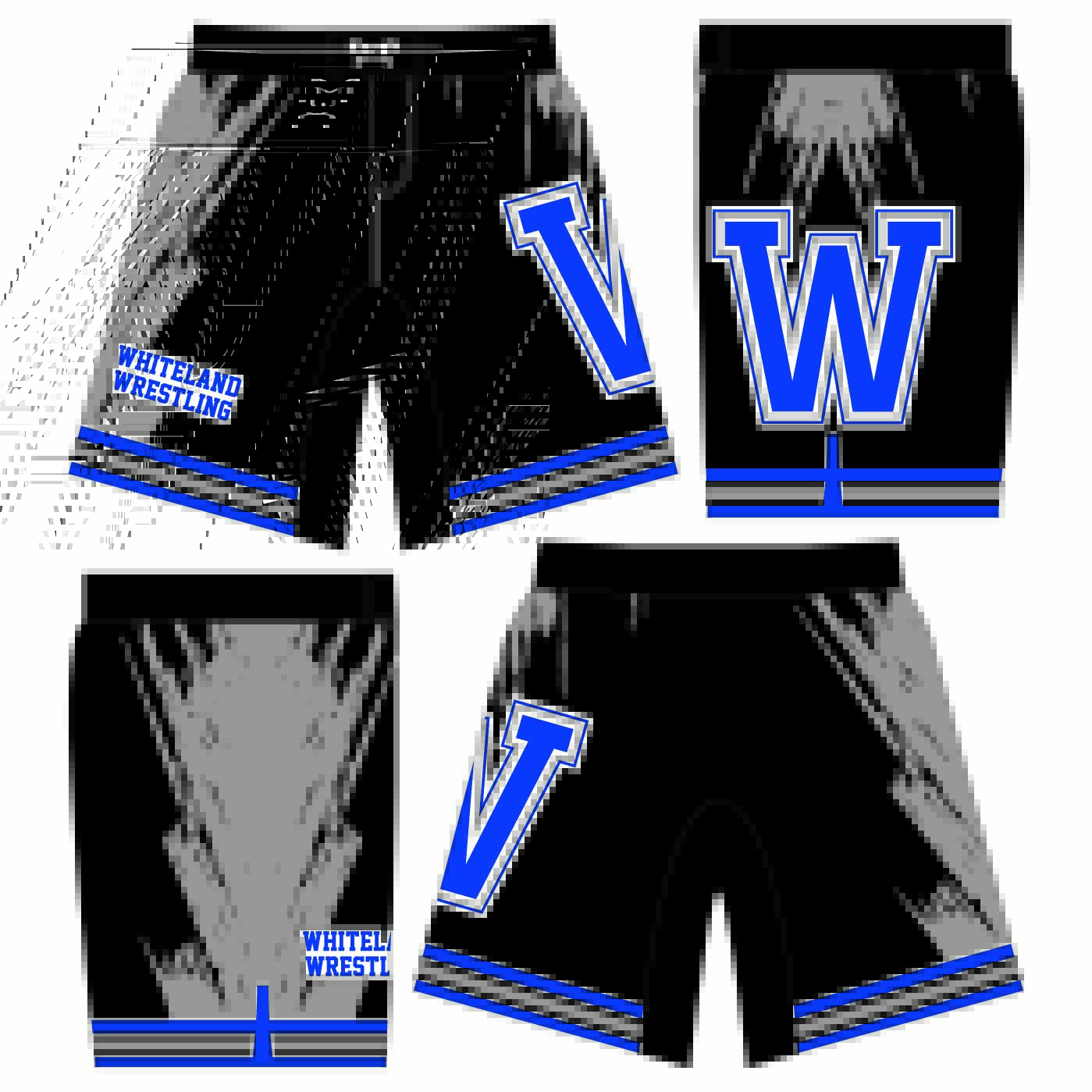 Whiteland Wrestling Custom Fight Shorts