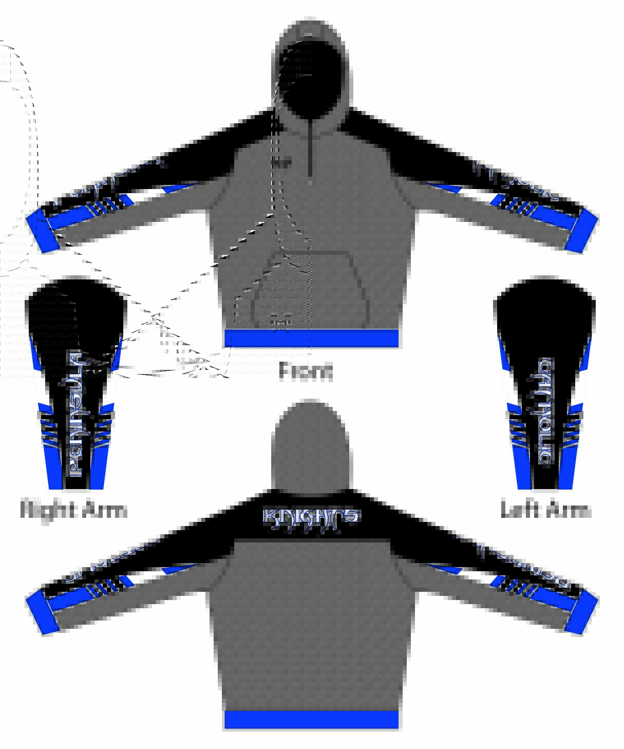 Peninsula Catholic Custom Quarter Zip Hoodie