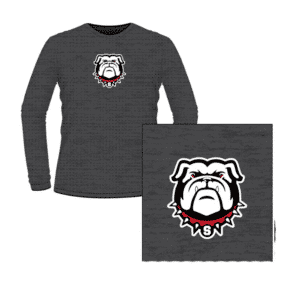 South Wrestling Custom Long Sleeve Grey Heat Press T-Shirt