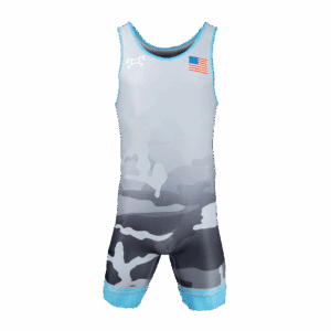 Vintage Camo Blue Men's Singlet