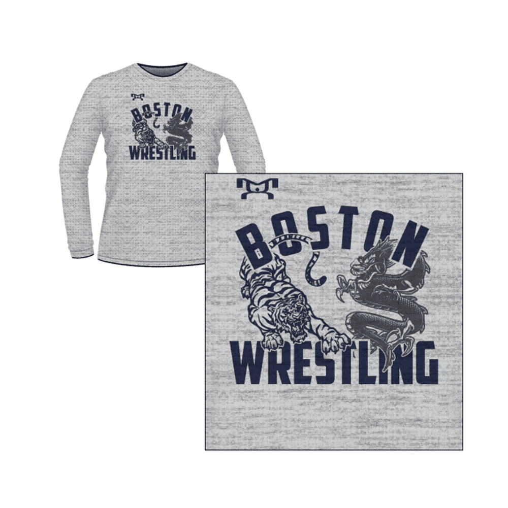 Boston Wrestling Custom Sublimated Decal Long Sleeve