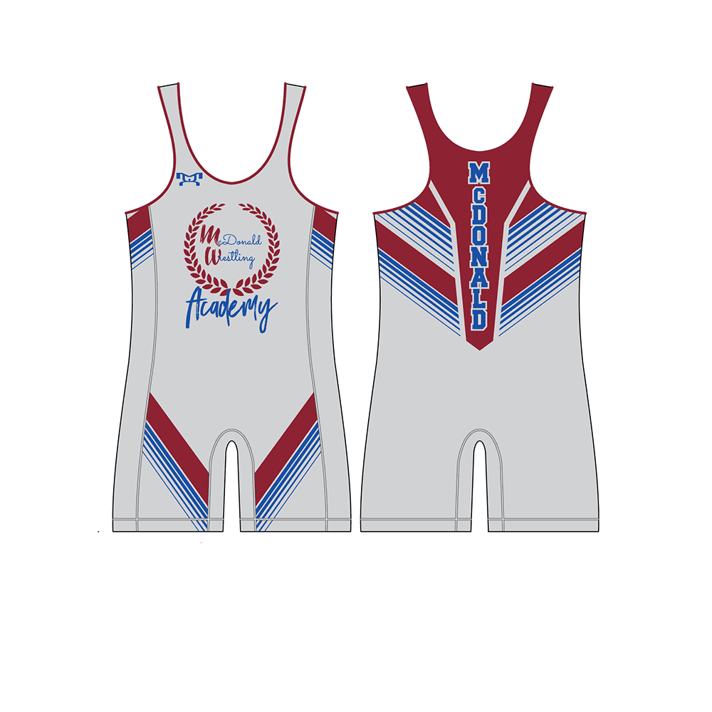 McDonald Wrestling Academy Men's Red Singlet