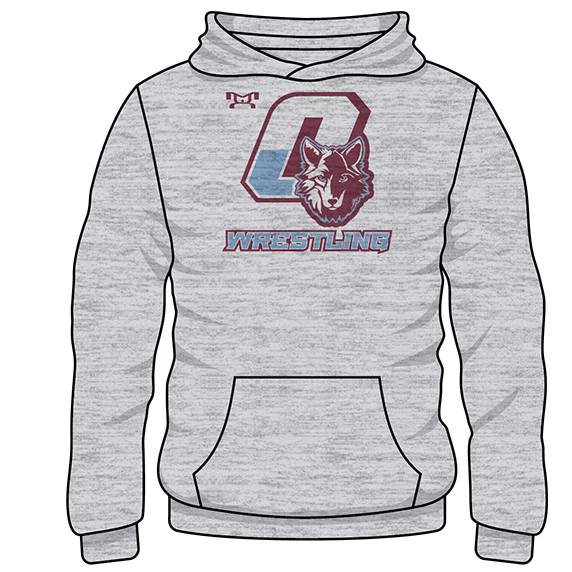 Okemos 2025 Custom Sublimated Decal Grey Hoodie