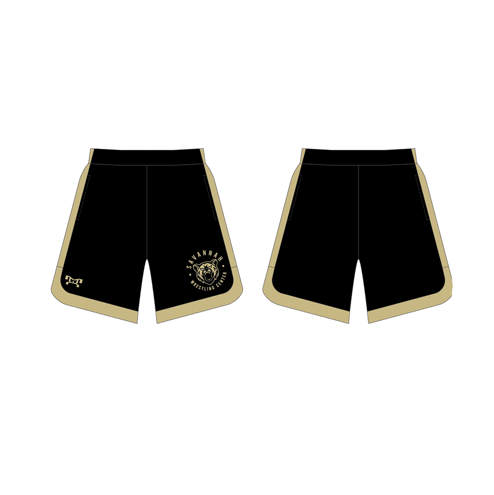 Savannah Wrestling Custom Curve Sided Mesh Shorts