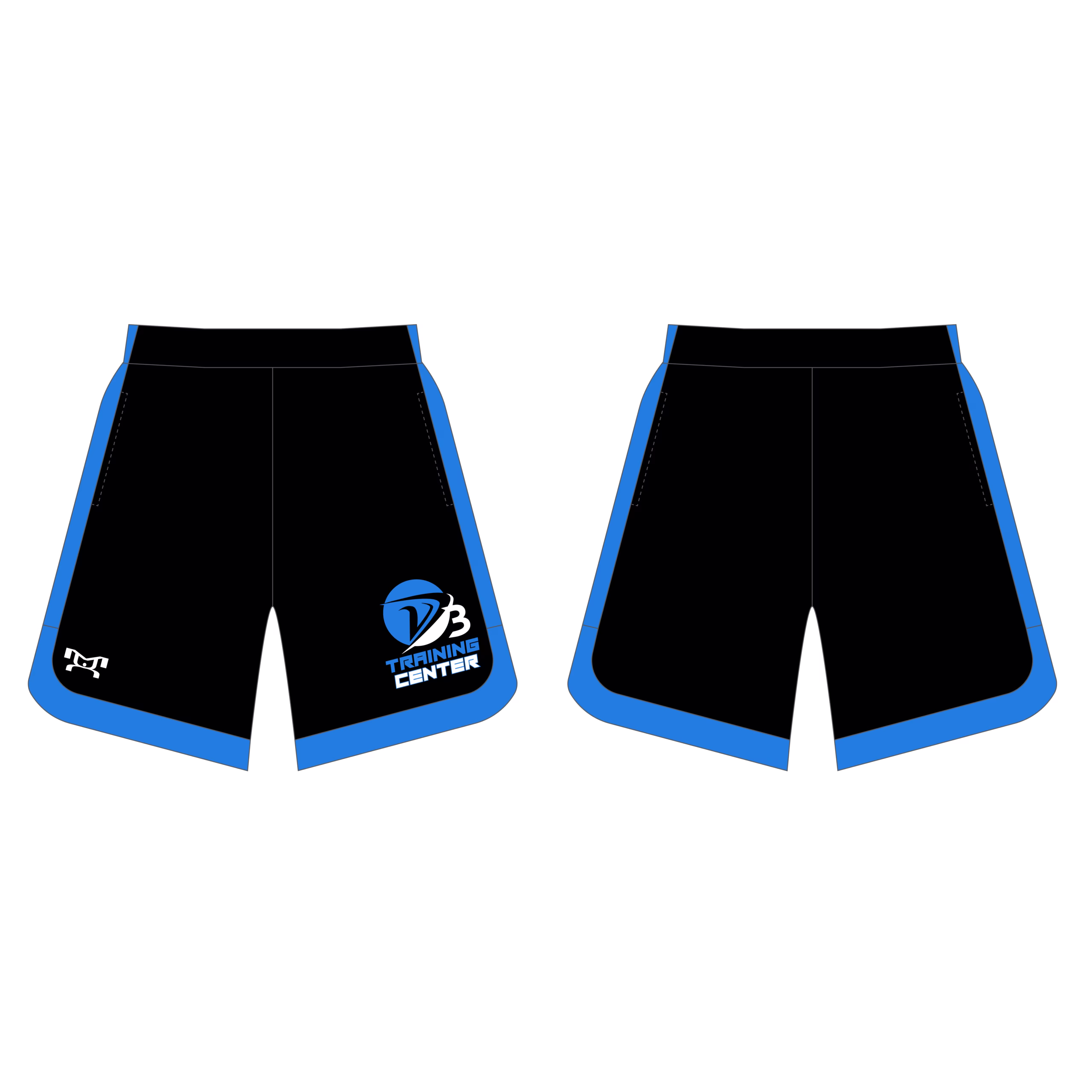 D3 Training Center Black Curve Sided Mesh Shorts 2025