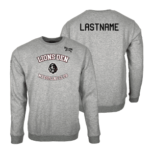 The Lions Den Wrestling Club Heat Press Challenger Crewneck