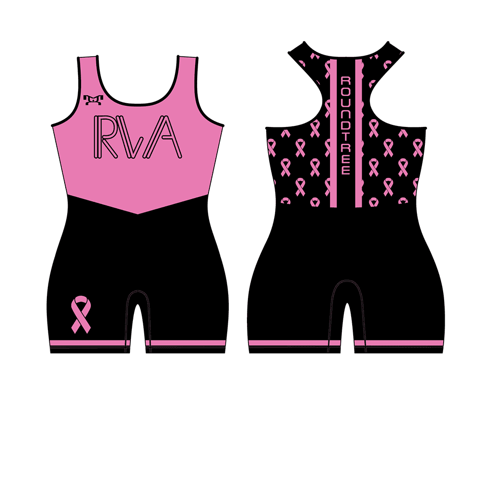 Roundtree Wrestling Academy Women's Breastcancer Singlet